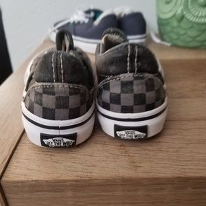 Vans checkerboard slip on shoes toddler 6.5